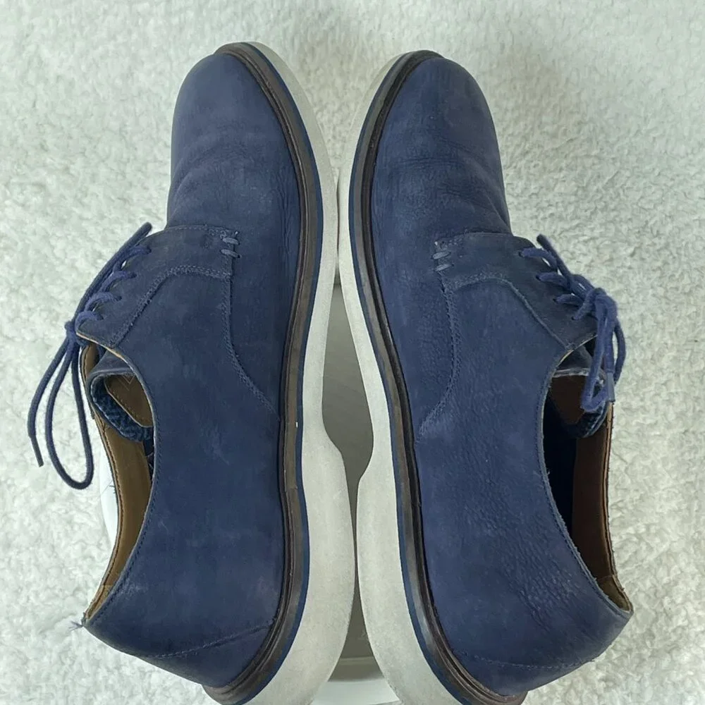 Clarks Collection Loafers Mens 11.5 Blue Extreme Comfort Suede Lace Up Shoes